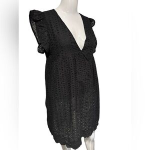 Camisa Black Midi Dress Size large